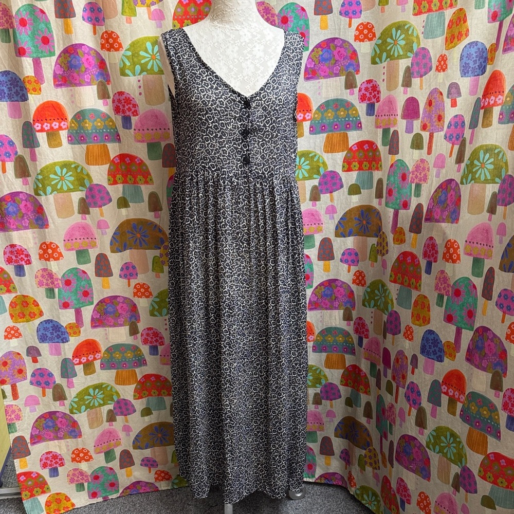 Basement Sleeveless Semi Sheer Maxi Dress. Medium?